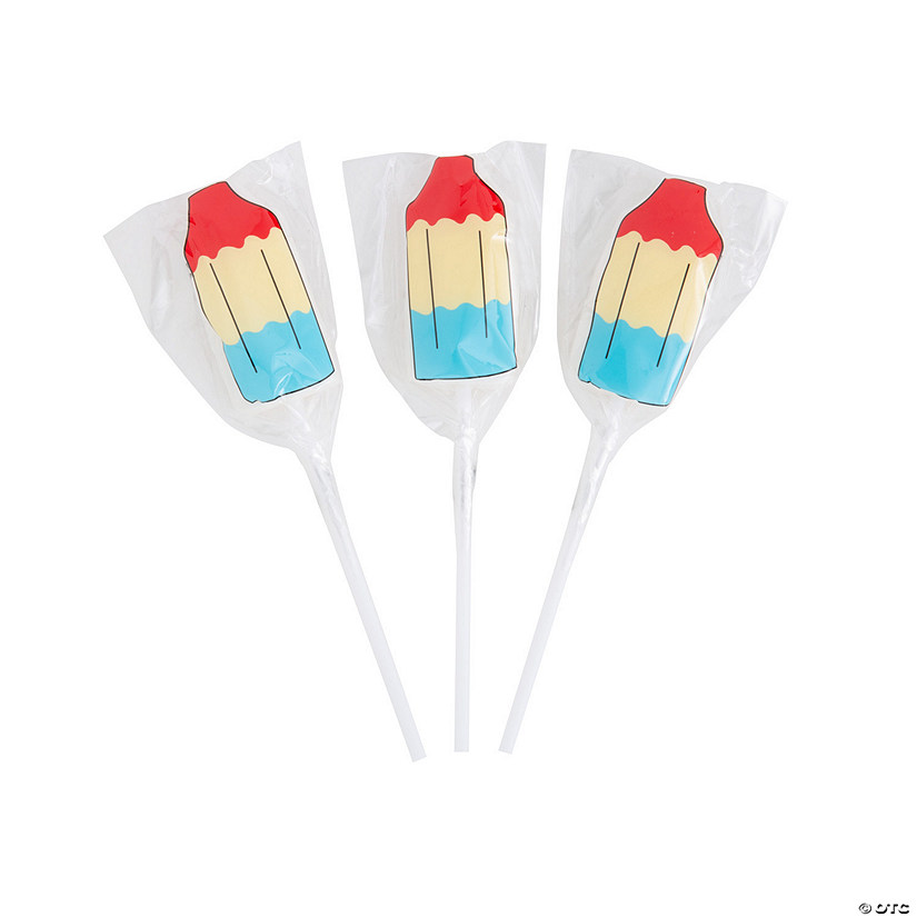 Patriotic Popsicle Lollipops &#8211; 12 Pc.  Image