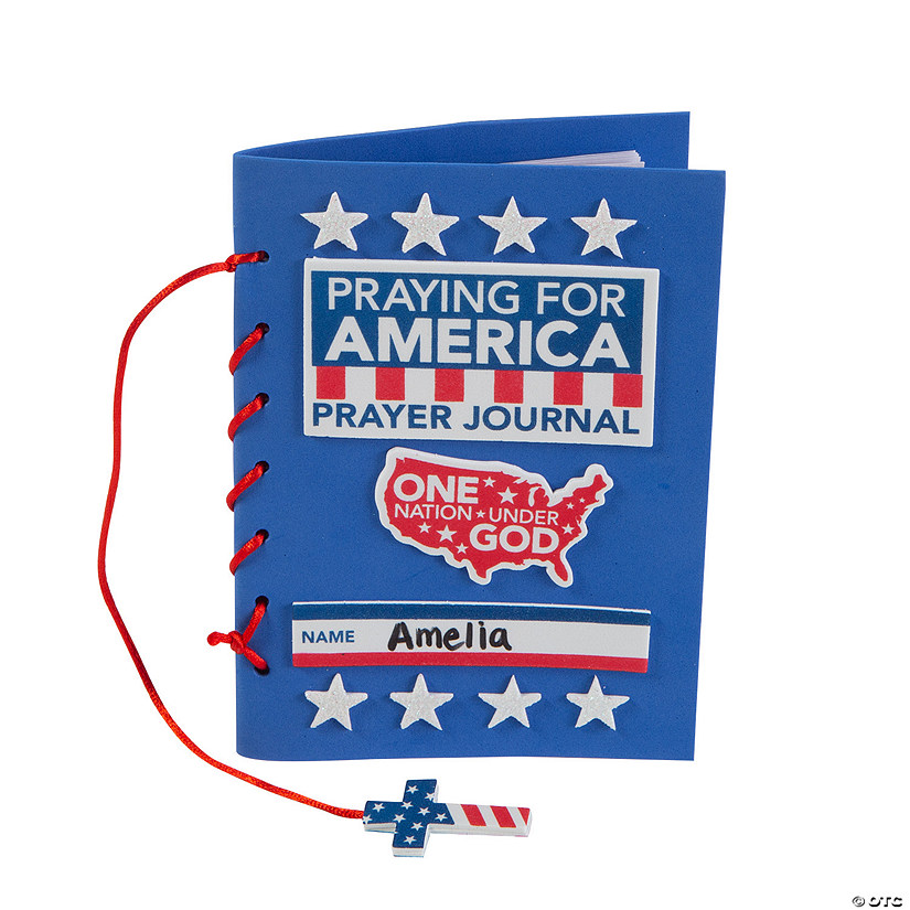 Patriotic Prayer Journal Craft Kit - Makes 12 Image