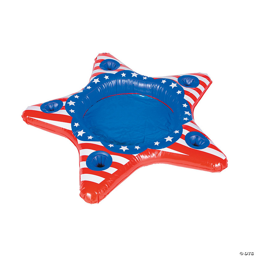 Patriotic Star Inflatable Cooler Image