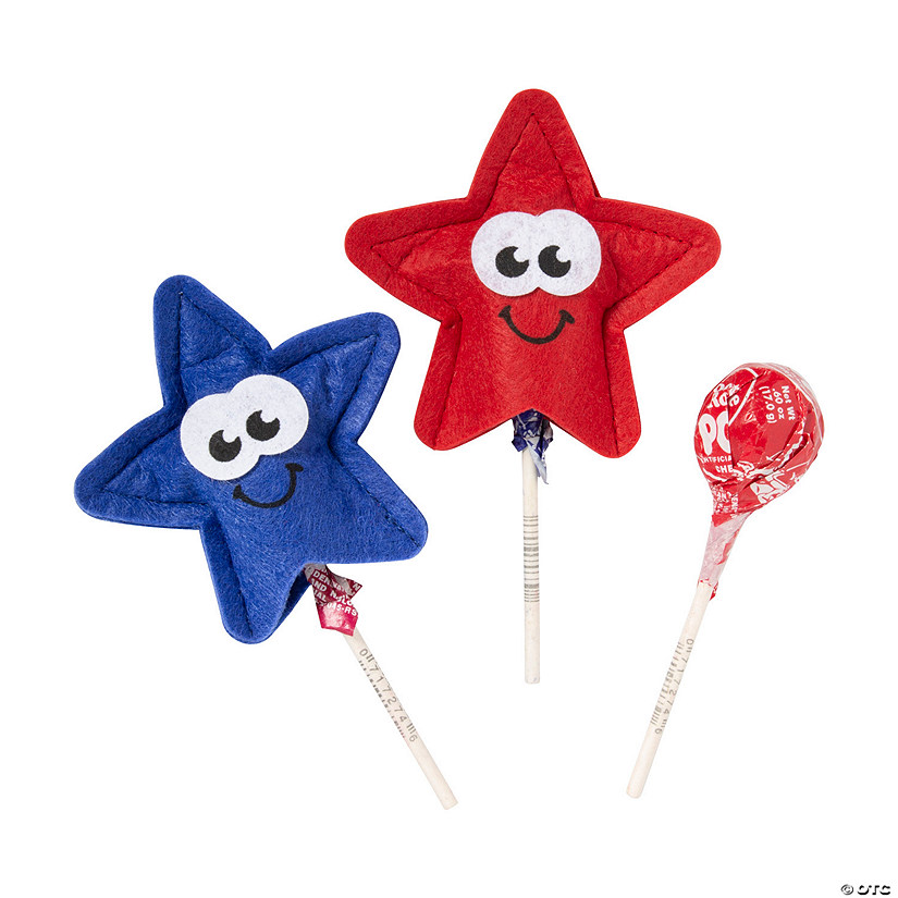 Patriotic Star Lollipop Covers - 12 Pc. Image