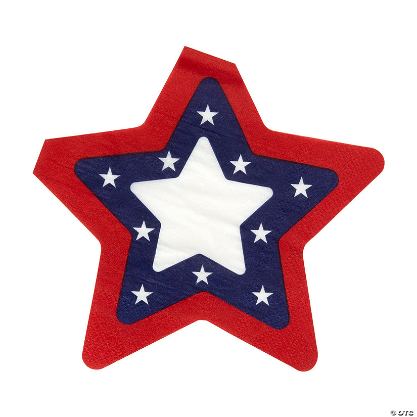 Patriotic Star Party Luncheon Napkins - 16 Pc. Image