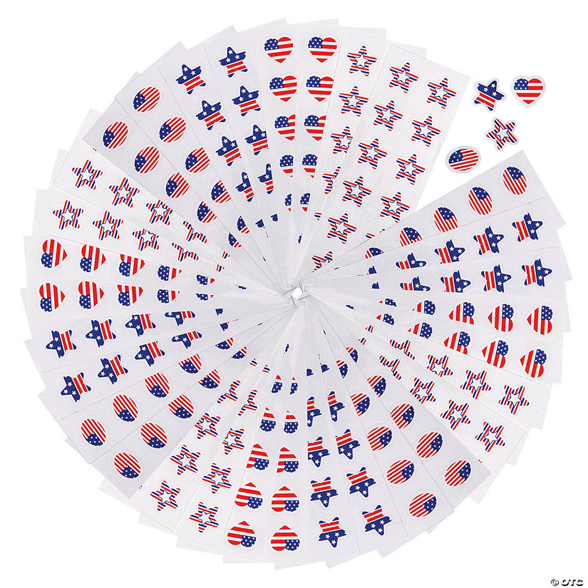 Patriotic Sticker Sheets | Oriental Trading