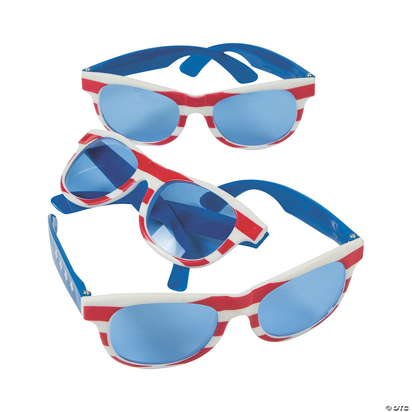 Patriotic Sunglasses with Blue Lenses Oriental Trading
