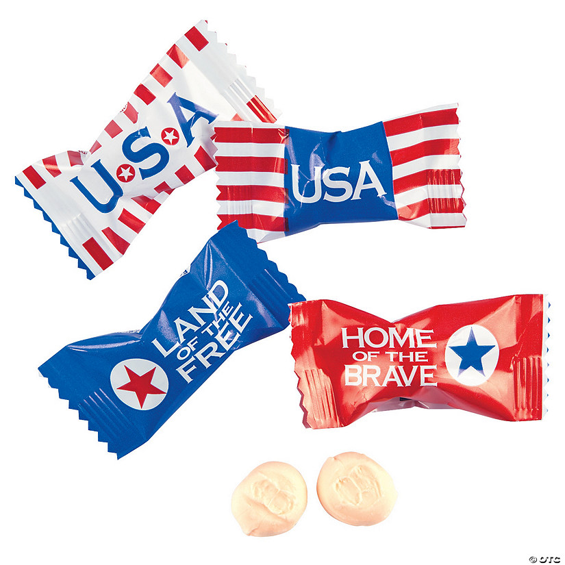 Patriotic Sweet Creams Hard Candy - 108 Pc. Image