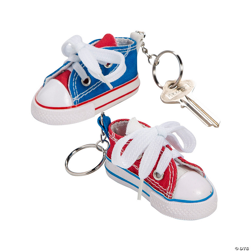 Patriotic Tennis Shoe Keychains 12 Pc. Oriental Trading