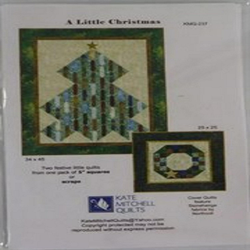 Pattern A Little Christmas Two Festive Little Quilts from one pack of 5'' Square Image