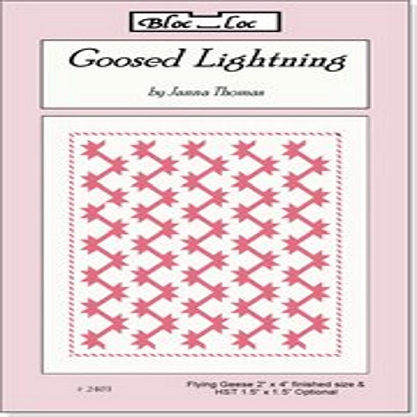 Pattern~Goosed Lightning~4 Sizes'' Using the 2''X4 '' Flying Geese Ruler by Jann Image