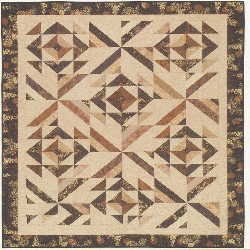 Pattern Multifaceted 2 and one half inch Strips Cozy Quilt Design 4 Sizes Image