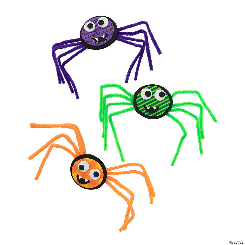 Patterned Spider Magnet Craft Kit - Makes 12 Image