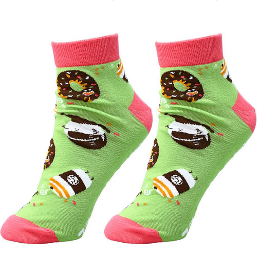 Pavilion Donut and Coffee Unisex Cotton Blend Ankle Socks 75074 Image