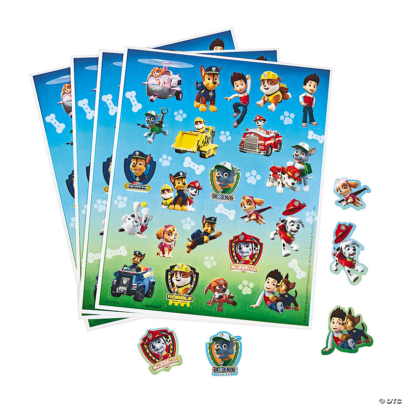 paw patrol sticker box