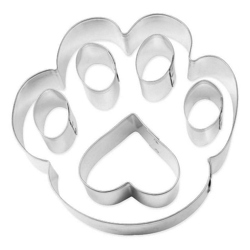 Paw Print Cookie Cutter 6 Pc Kit / Set HS0460 Image