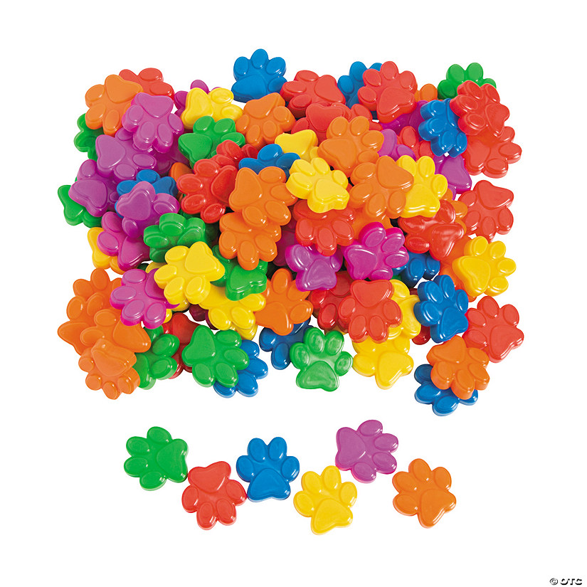 Paw Print Counters - 125 Pc. Image
