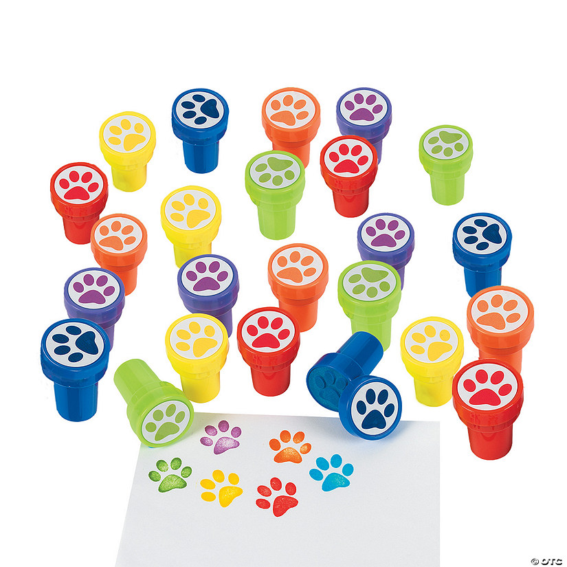 Paw Print Stampers 24 Pc. Oriental Trading