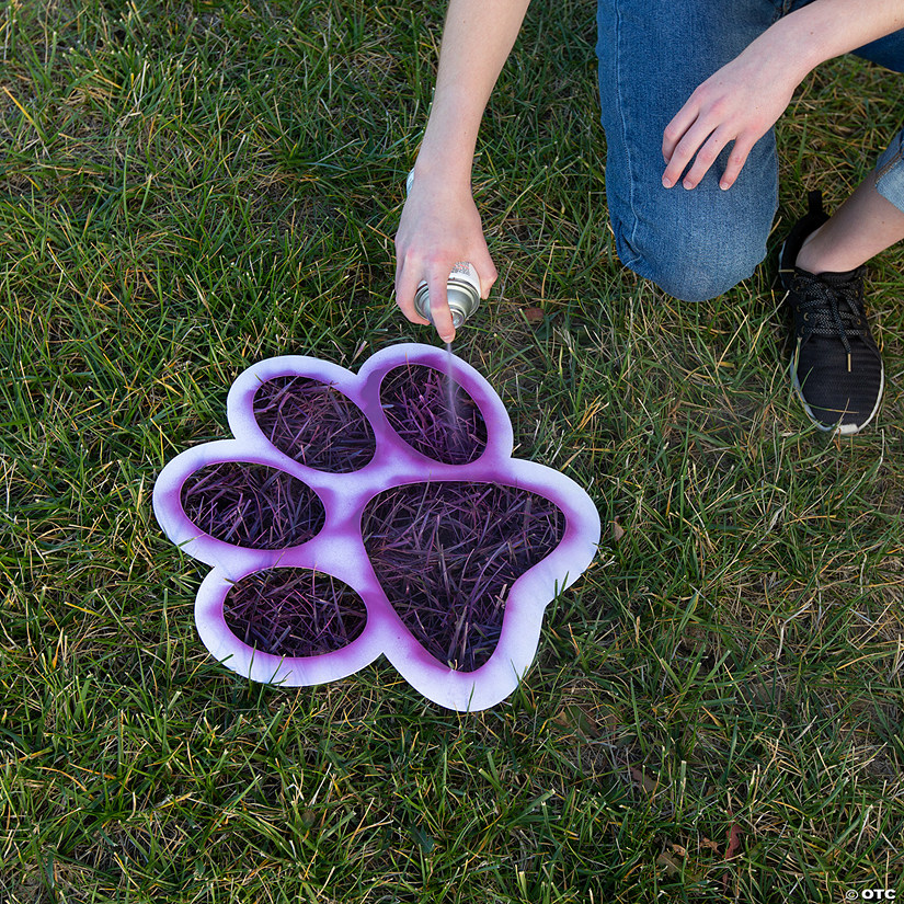 Paw Print Yard Stencils 2 Pc.