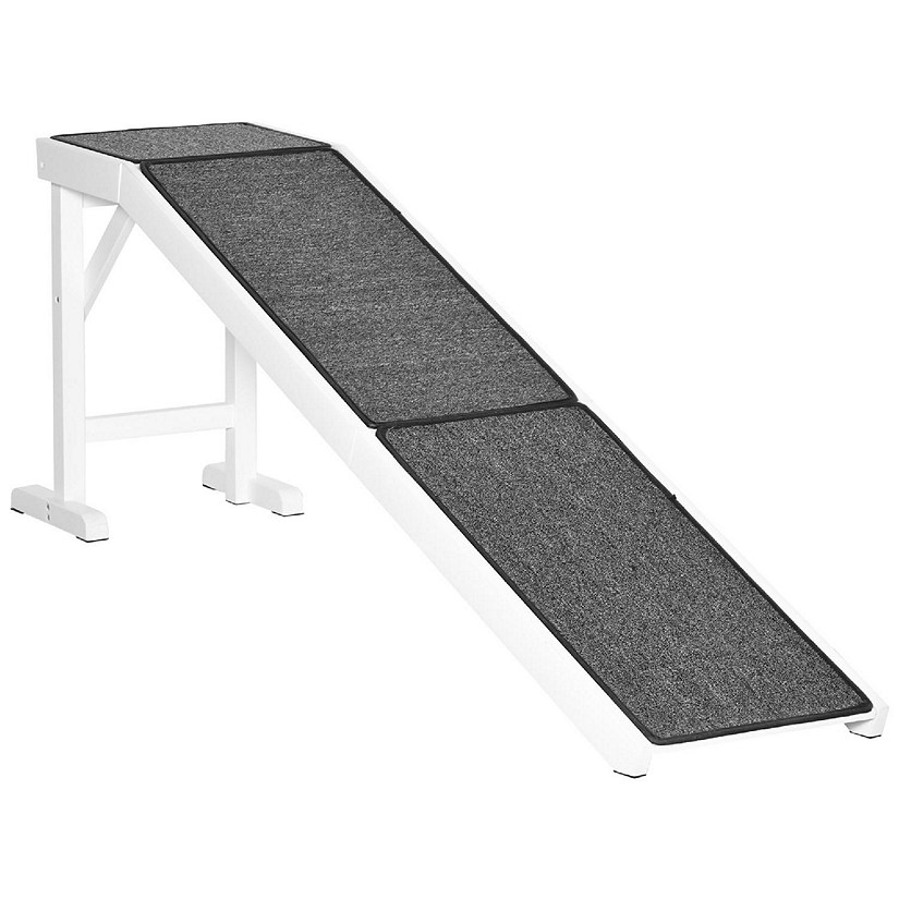 PawHut Pet Ramp Dog Bed Ramp for Dogs with Non Slip Carpet and Top