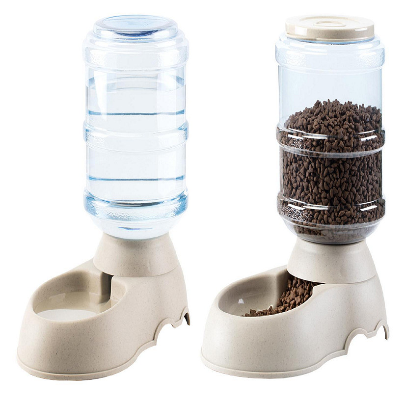 PawsMark Automatic Self Dispensing Gravity Pet Feeder and Waterer for