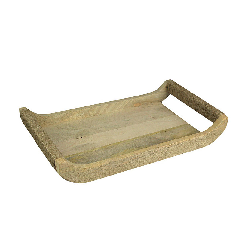 PD Home & Garden Hand Carved Wooden Serving Tray Decorative Rustic Home ...