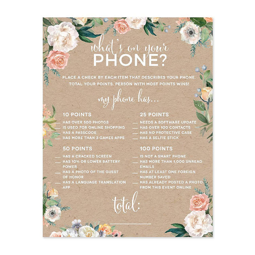 Peach+Kraft Rustic Baby What' 20pk Image