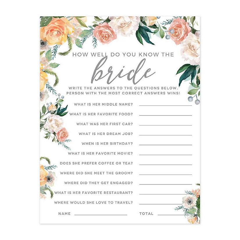 PeachCor Floral HowWellBride 20pk Image