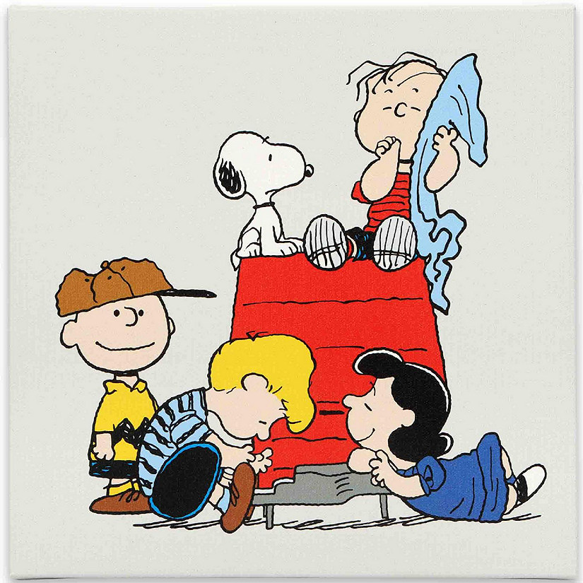 Peanuts 12x12 Peanuts Charlie Brown, Snoopy, & Friends Canvas Wall Decor Image