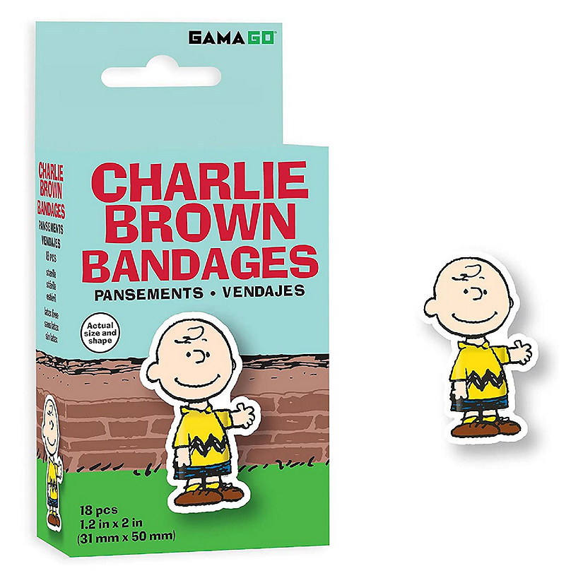 Peanuts Charlie Brown GAMAGO Bandages  Set of 18 Image