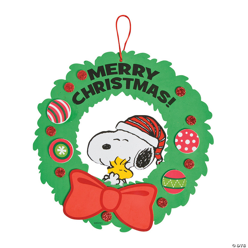 Peanuts® Christmas Wreath Craft Kit Makes 12 Oriental Trading