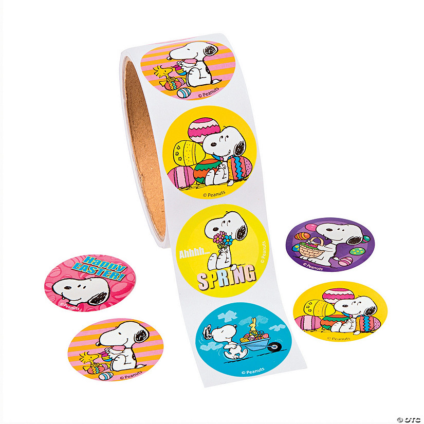 Peanuts&#174; Easter Sticker Roll - 100 Pc. Image