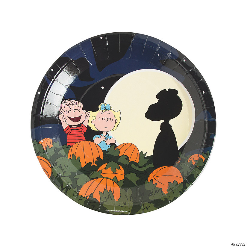 Peanuts&#174; It's the Great Pumpkin, Charlie Brown Halloween Party Paper Dinner Plates - 8 Ct. Image