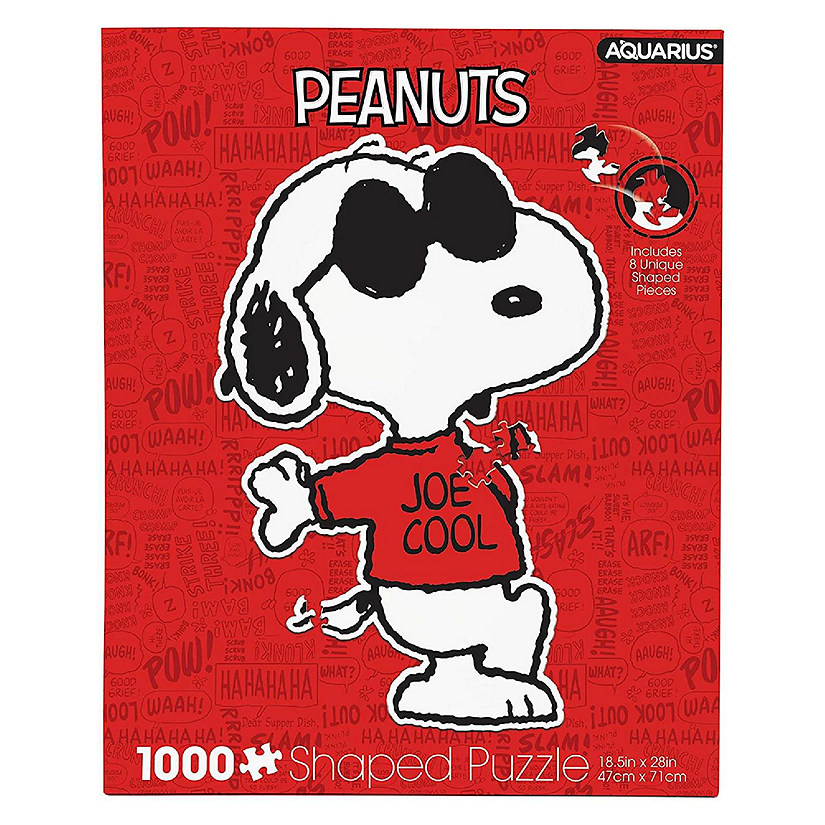 Peanuts Joe Cool Shaped 1000 Piece Jigsaw Puzzle Image