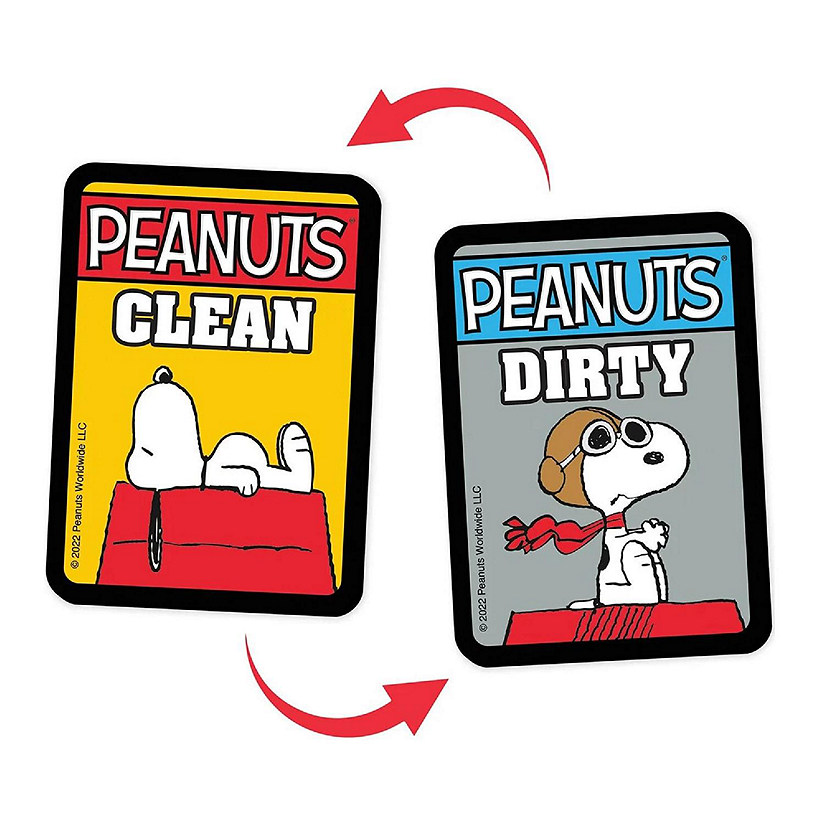 Peanuts Snoopy & Ace Double-Sided Dishwasher Magnet Image