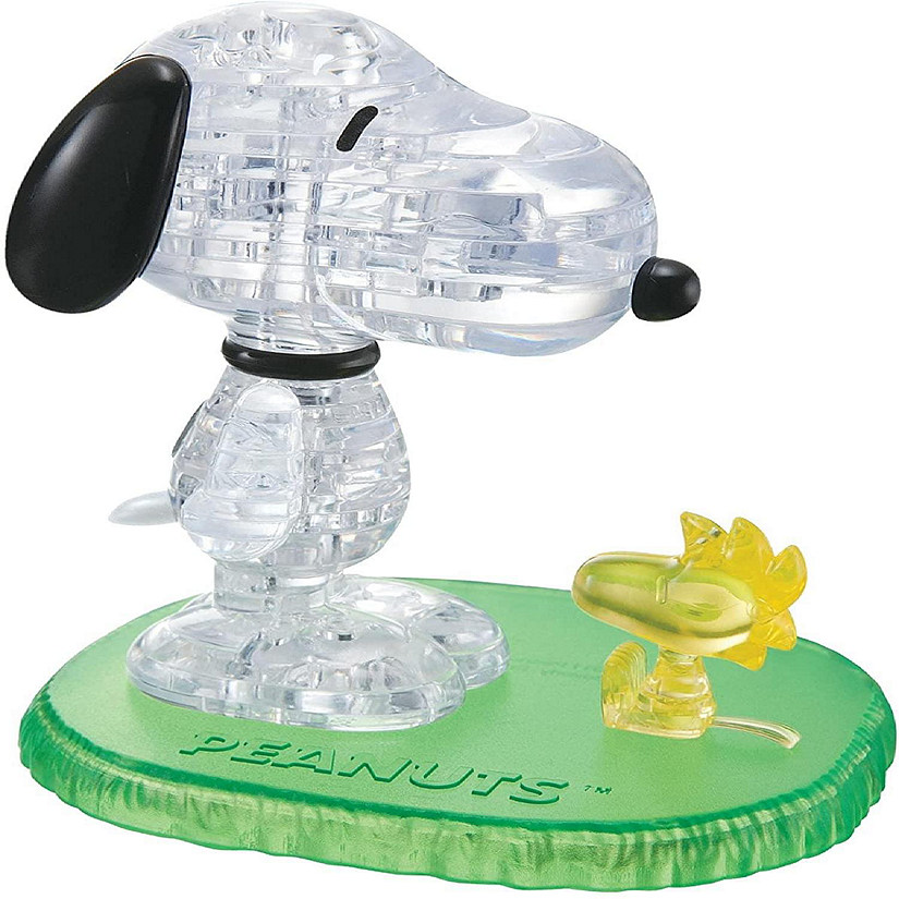 Peanuts Snoopy & Woodstock 42 Piece 3D Crystal Jigsaw Puzzle Image