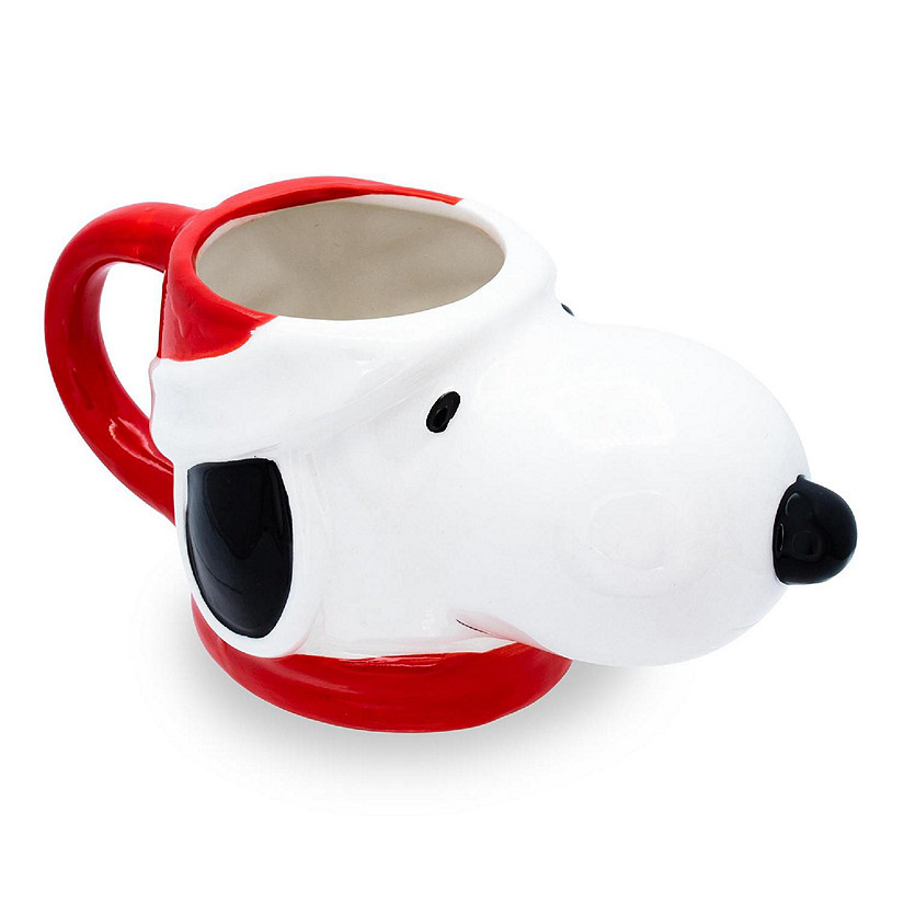 Peanuts Snoopy Christmas 3D Sculpted Ceramic Mug  Holds 20 Ounces Image