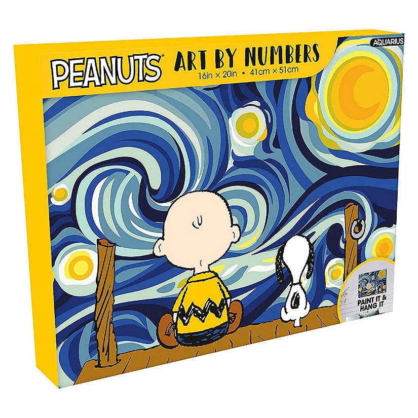 Peanuts Starry Night Art By Numbers Craft Kit Image