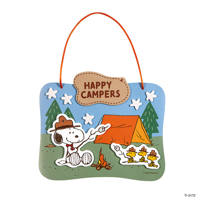 Peanuts<sup>&#174;</sup> Camp Snoopy Sign Craft Kit - Makes 12 Image