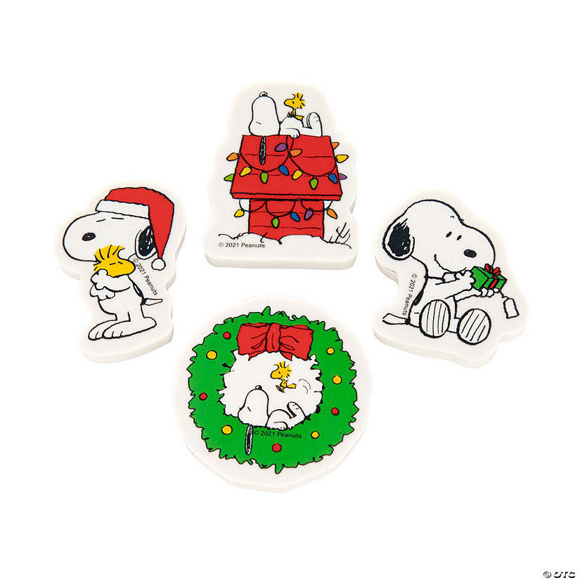 Peanuts<sup>&#174;</sup> Christmas Erasers - 24 Pc. Image