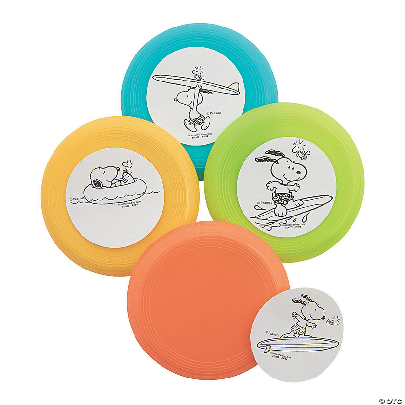 Peanuts ® Color Your Own Summer Mini Flying Discs 72 Pc.