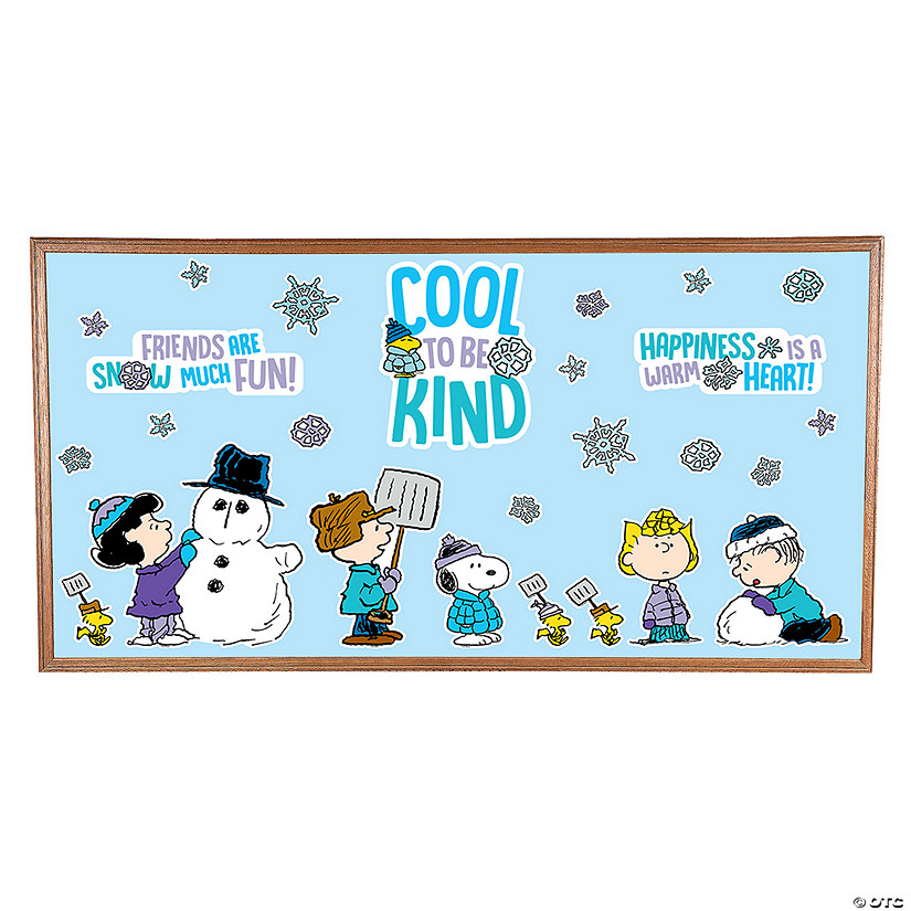 Peanuts<sup>&#174;</sup> Cool to Be Kind Winter Classroom Bulletin Board Set - 28 Pc. Image