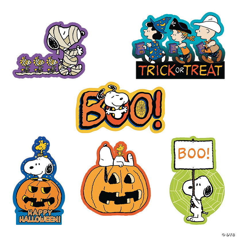 Peanuts<sup>&#174;</sup> Cutout Halloween Decorations - 6 Pc. Image