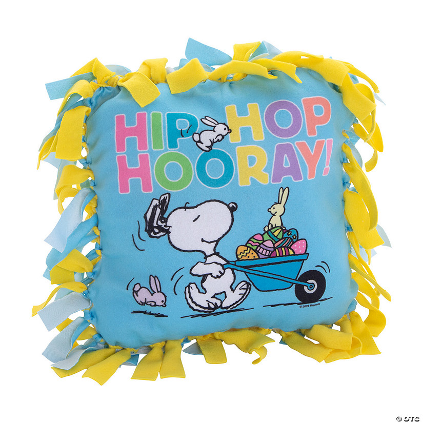 Peanuts<sup>&#174;</sup> Easter Fleece Tied Pillow Craft Kit - Makes 6 Image