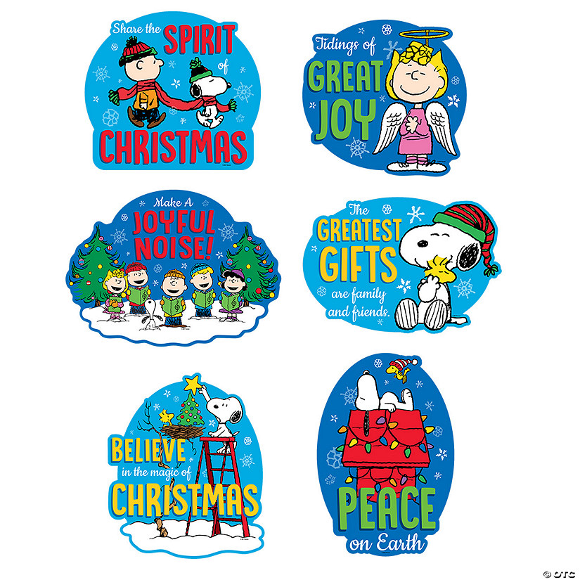 Peanuts<sup>&#174;</sup> Inspirational Christmas Cutouts - 6 Pc. Image