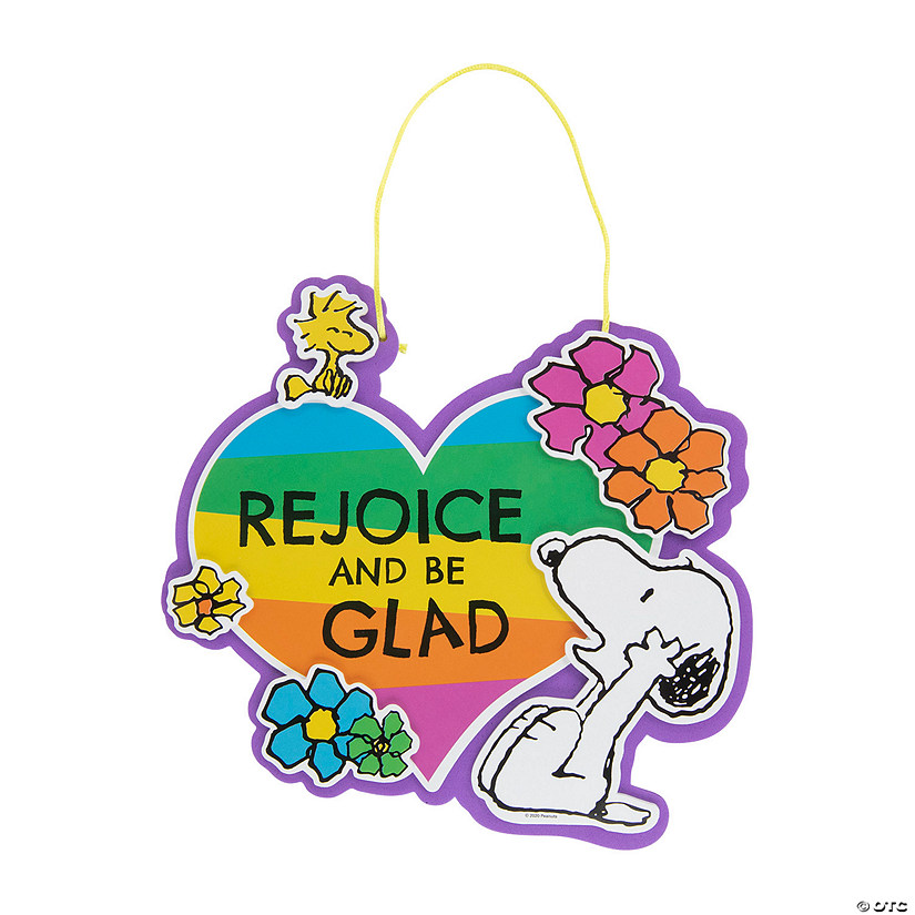 Peanuts<sup>&#174;</sup> Inspirational Easter Sign Craft Kit - Makes 12 Image