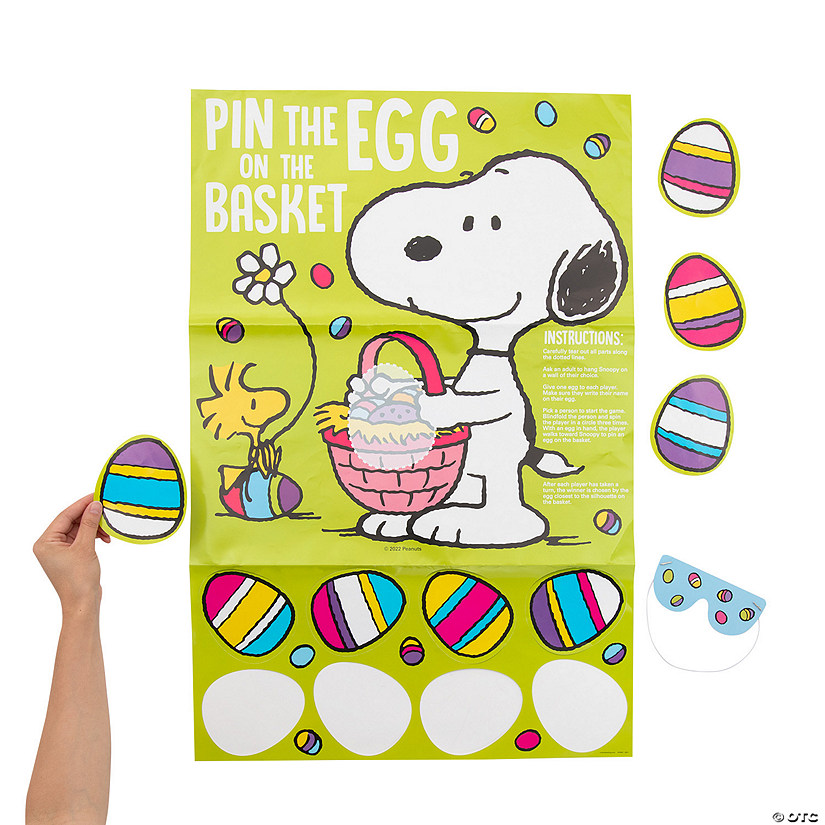 Peanuts<sup>&#174;</sup> Pin the Easter Egg on the Basket Game Image