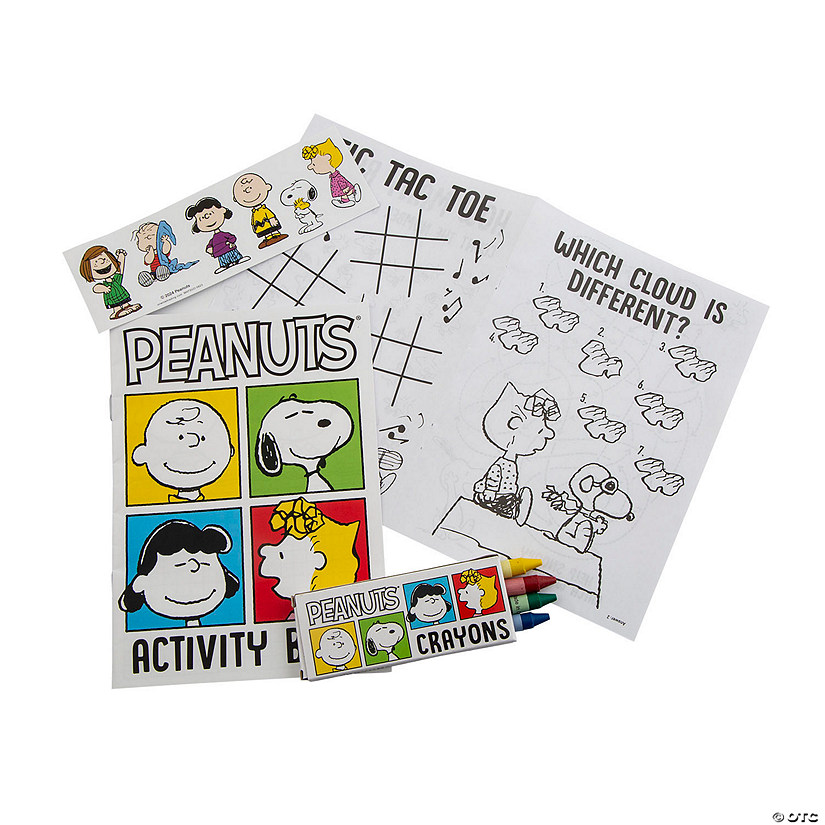 Peanuts<sup>&#174;</sup> Snoopy Coloring Activity Books with Crayons - 12 Pc. Image