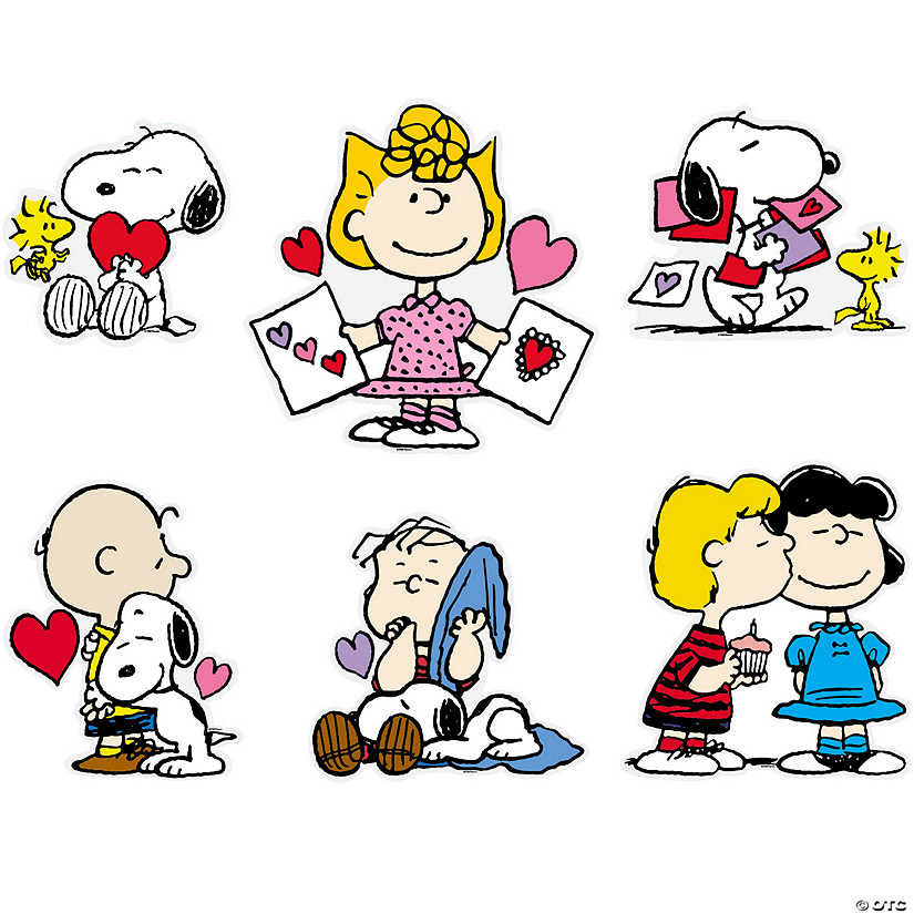 Peanuts<sup>&#174;</sup> Valentine Classroom Cutouts - 6 Pc. Image