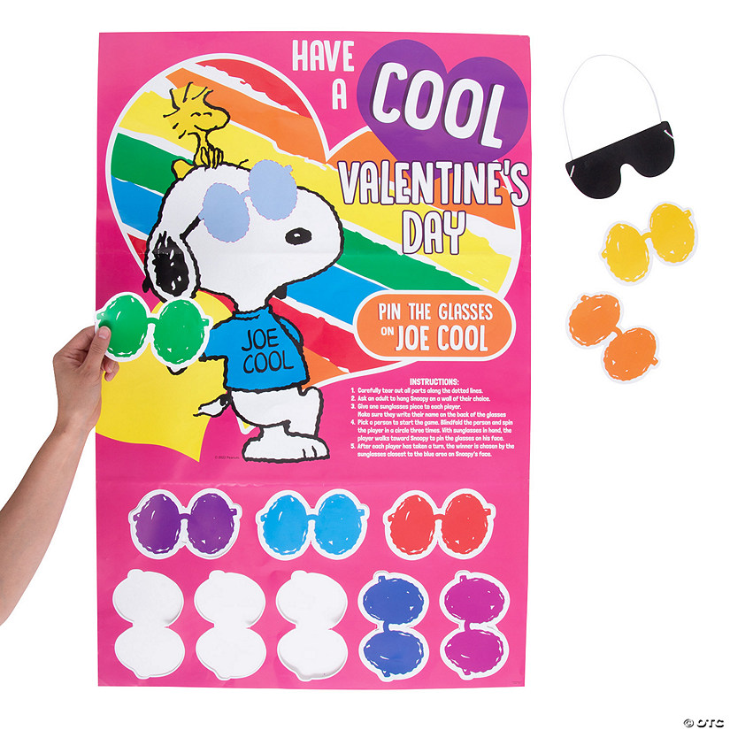 Peanuts<sup>&#174;</sup> Valentine&#8217;s Day Pin the Sunglasses on Joe Cool Game Image