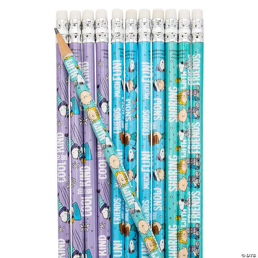 Peanuts<sup>&amp;#174;</sup> Winter Pencils - 24 Pc. Image