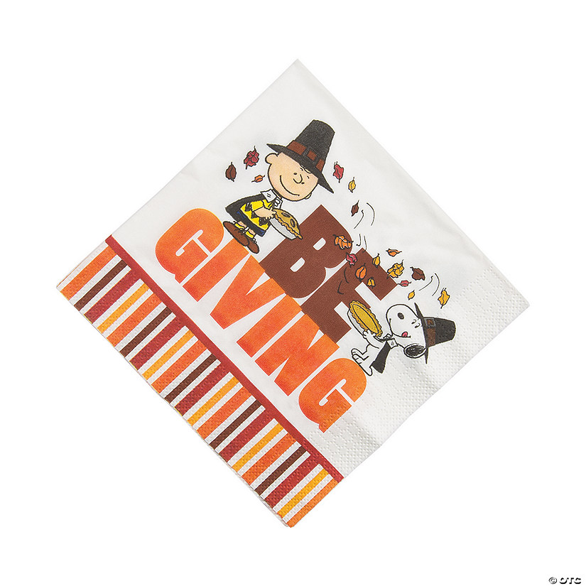 Peanuts&#174; Thanksgiving with Snoopy and Charlie Brown Luncheon Napkins - 16 Pc. Image