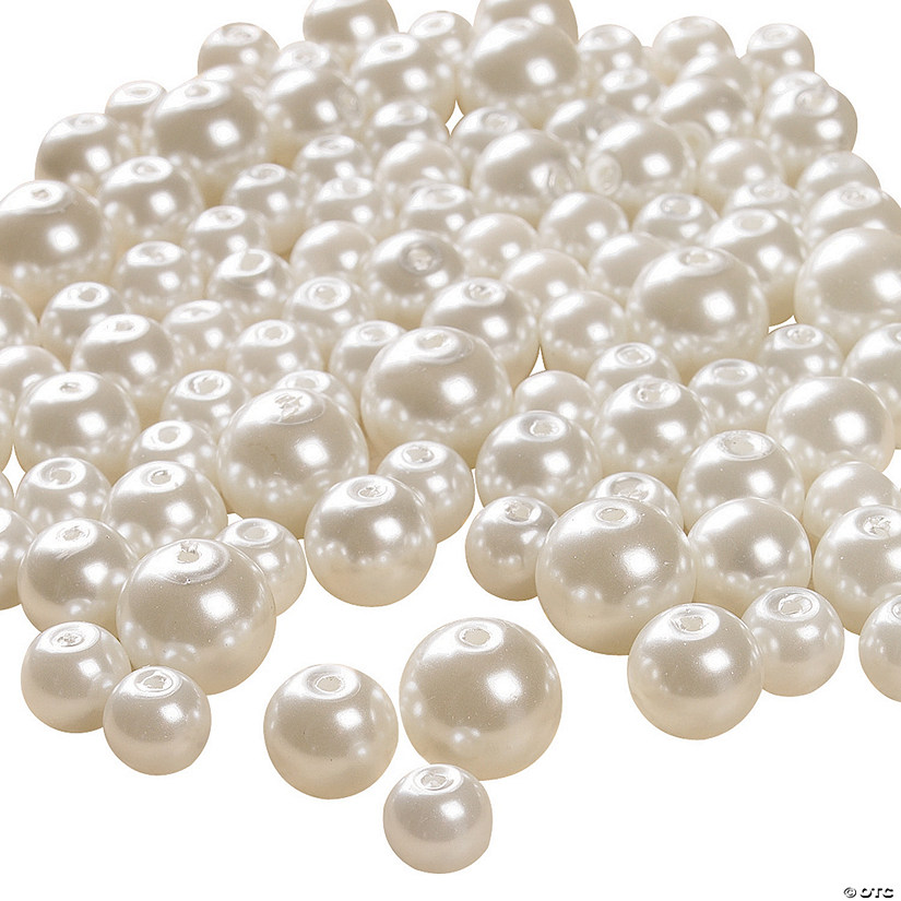 Pearl Beads - 8mm-12mm - 100 Pc. Image