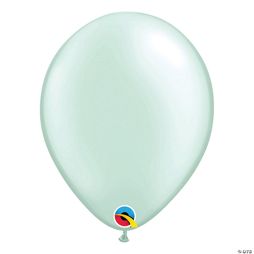 Pearl Mint Green Fashion Color 11" Latex Balloons - 25 Pc. Image
